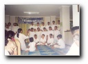 Youth singing bhajans - Click to enlarge